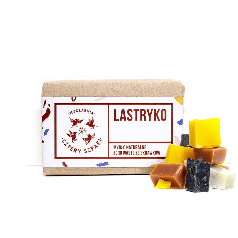 Mydło LASTRYKO zero waste ze skrawków Mydlarnia Cztery Szpaki