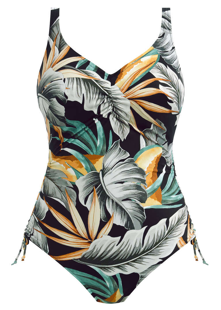 Strój kąpielowy Fantasie Swim BAMBOO GROVE FS501630JET Uw V-neck Swimsuit With Adjustable Leg Jet