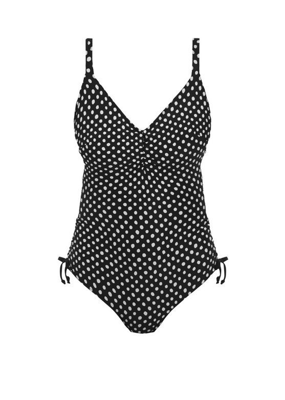 Strój kąpielowy Fantasie Swim SANTA MONICA FS6729BLI Uw V-neck Suit With Adj Leg Black & White