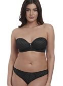 Biustonosz Freya CAMEO AA3163BLK Uw Deco Strapless Moulded Bra Black