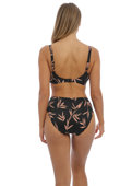 Figi kąpielowe Fantasie Swim LUNA BAY FS502472LAK Mid Rise Bikini Brief Lacquered Black