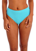 Figi kąpielowe Freya Swim JEWEL COVE AS7236TUR High Waist Bikini Brief Stripe Turquoise