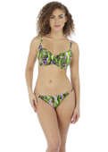 KOMPLET - Strój kąpielowy Freya JUNGLE OASIS AS6845CAS + AS6844CAS Uw Sweetheart Bikini Top + Tanga Bikini (32F, 32FF)