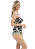 Koszulka kąpielowa Fantasie Swim BAMBOO GROVE FS501654JET Uw Twist Front Tankini Jet