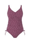 Strój kąpielowy Fantasie SANTA MONICA FS6729GAT Uw V-neck Suit With Adj Leg Garnet