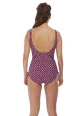 Strój kąpielowy Fantasie SANTA MONICA FS6729GAT Uw V-neck Suit With Adj Leg Garnet