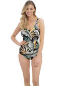 Strój kąpielowy Fantasie Swim BAMBOO GROVE FS501630JET Uw V-neck Swimsuit With Adjustable Leg Jet